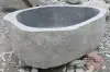 Product image 5 of the product “Riverstone basin, natural surface, polished inside. Dia approx 141-150cm Height 61-70cm ”